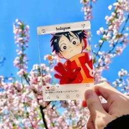 Textura acrílica cartão para Quarto, Luffy, de alta aparência, presente de aniversário, Fotografia ao ar livre, Decoração Estudante, bonito, 1 peça - Image 1