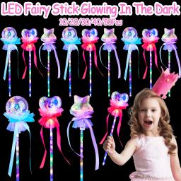 10-100 pçs vara de fada varinha mágica luminosa led light up sparklers de casamento presente para crianças brinquedo brilho casamento meninas festa favor - Image 1