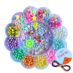 Kit Miçangas Infantil Bijuteria Pulseiras e Colar 1850 Pçs - Image 3