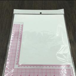 Régua De Quilting De Plástico Para Costura, Corte De Vestuário, Acessórios, Ferramentas De Patchwork, Tailor Craft Scale, Suprimentos De Desenho, Forma L - Image 2