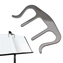 Suporte portátil da folha do metal música, clip do livro, página titular, stand, piano, teclado - Image 1