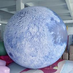 Planeta inflável lua pvc modelo decorações de festa de aniversário suprimentos loja promoção gigante balão pvc impressão - Image 5