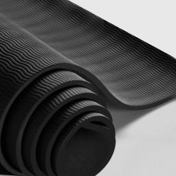 Tapete de Fitness Desportivo Anti-Skid, Yoga Matt para Exercício, Yoga, Pilates, Ginástica Grossa, NBR, Espuma Conforto, 183x61cm, 8mm - Image 4