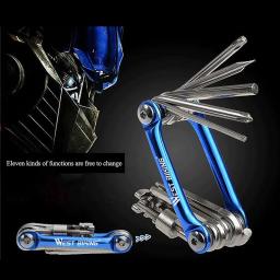 West biking multi-ferramenta portátil ciclismo bicicleta reparação ferramentas kit multifunções chave de fenda conjuntos de corrente acessórios da bicicleta - Image 3