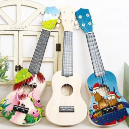 1 conjunto diy kit de material ukulele artesanal diy kit montagem ukulele criativo diy pintura a cores instrumento musical kit ukuleles - Image 5