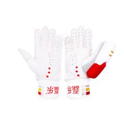 Luvas de cricket masculinas, protetores de mão acolchoados, leve e respirável, tipo bola - Image 3