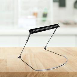 Metal gaita desempenho pescoço titular boca órgão harpa rack para pescoço preto - Image 5
