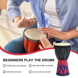 Bateria africana leve, pele de cabra profissional esculpida à mão para crianças e adultos, iniciantes, música do jardim de infância - Image 2
