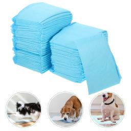 100 pçs super absorvente e impermeável cão filhote de cachorro pet esteiras de treinamento peças almofadas profissional xixi suprimentos para pequenos - Image 1