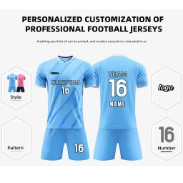 Personalize camisas de futebol para adultos e crianças, uniformes, roupas esportivas, mulheres e homens, futsal sportswear, treino de equipe, roupa - Image 5