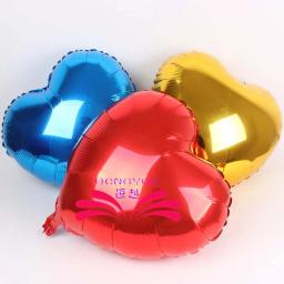 Hélio inflável coração-como balões, 18 polegadas, rosa, ouro, vermelho, para o casamento, festa de aniversário, 10pcs - Image 5