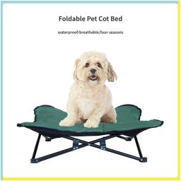Impermeável elevada dobrável Pet Bed, portátil Berço Pet, Outdoor Viajar Camping, resistente ao desgaste acampamento, cadeira - Image 1