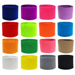 Non-Slip Futebol Capitão Braçadeira, Visibilidade Elastic, Sports Arm Band, braçadeiras de futebol profissional, 15 cores disponíveis - Image 1