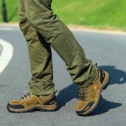 Tênis masculinos de trilha ao ar livre e trekking, malha antiderrapante, respirável, escalada em rocha, calçados esportivos esportivos, tênis de caminhada, tênis de montanha - Image 4