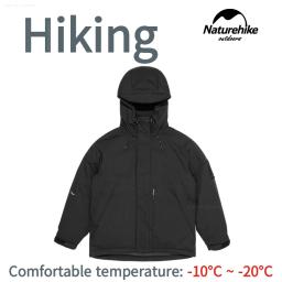Naturehike Jaqueta de bolso ao ar livre jaqueta de inverno respirável branca de ganso com capuz acampamento caminhada caminhada escalada jaqueta manter quente -10 ~ -20°C - Image 1