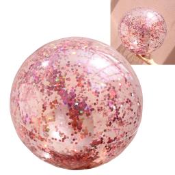 4 pçs bola flash joga na praia redonda transparente para crianças glitter piscina jogo brinquedo inflável ao ar livre - Image 5