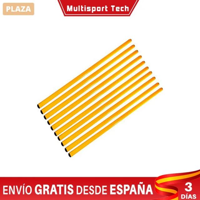 Conjunto de Espadas de Treino Amarelas para Futebol e Rugby 10x120 cm