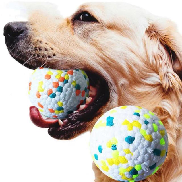 Brinquedos Interativos para Cães - Bola de Borracha Sólida Resistentes para Mordidas, Ideal para Pequenos e Grandes Animais de Estimação