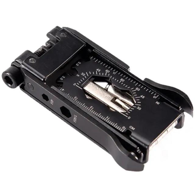Kit Multitool 23 em 1 para Bicicleta: Ferramentas Portáteis de Reparação com Chaves e Alavancas para Pneus