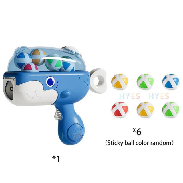 Whale Sticky Ball Throw Toy Set Jogo de Tiro ao Alvo para Crianças