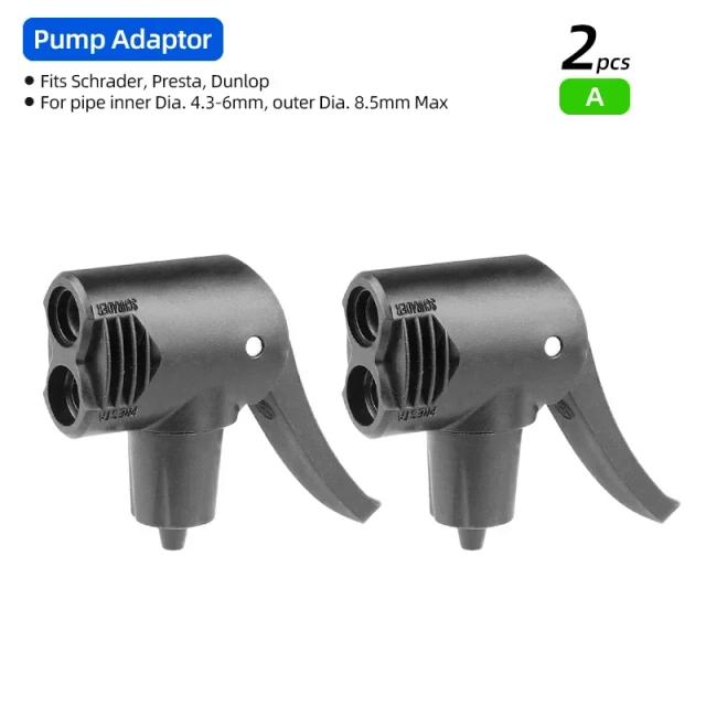 Adaptador de Bico Duplo para Bombas de Bicicleta Schrader e Presta - Ideal para MTB, Bicicletas de Estrada e Inflar Bolas