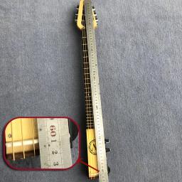 Portátil folheado guitarra prática pescoço guitarra elétrica acord fingering instrutor mudo guitarra para iniciante viagem guitarra - Image 5