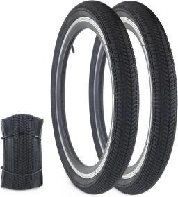 Zukka 2 pacote branco preto 20 Polegada pneus de bicicleta 20x2.125 pneu mtb acessórios e peças para bicicleta de estrada acessórios - Image 2