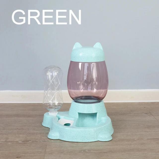 Alimentador Automático para Cães e Gatos com Dispensa de Comida e Água - Capacidade de 2,2 Litros