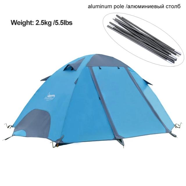 Barracas de Acampamento Desert Fox: Tenda Compacta e Leve de Fibra de Vidro e Alumínio para 3 Temporadas - Ideal para Caminhadas, Ciclismo e Escalada