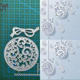 Arco de Natal Rodada Drop Ball Craft Paper morre, molde artesanal, Scrapbook para fazer cartões, Stencils, novo, gravação, morre, cortar, DIY, 2023 - Image 1