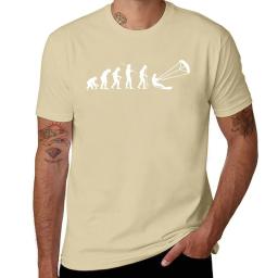 Fato de kitesurf para homens, novo kitesurf, evolução, camiseta de kite boarding, tops bonitos, roupas hippie, camiseta campeã, gola redonda - Image 3