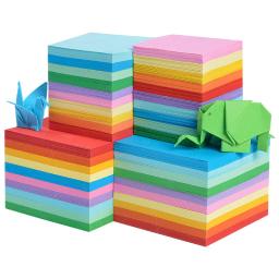 100 pces a4 papel de cópia colorido quadrado cartão jardim de infância origami estudantes produção diy de materiais de papel colorido - Image 5