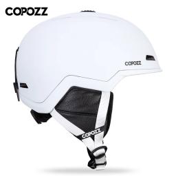 Copozz capacete de esqui meio coberto anti-impacto capacete de esqui para adultos das mulheres dos homens skate snowboard capacete de segurança feminino masculino - Image 2