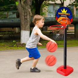 Mini kit de basquete com bomba de bola para crianças, objetivo do basquete, jogo indoor, brinquedo para piscina, 3 pcs set - Image 2