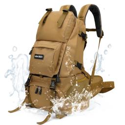 Mochila de viagem impermeável para homens, montanhismo e campismo mochila, trekking saco, escalada e caminhadas saco 50 litros - Image 1