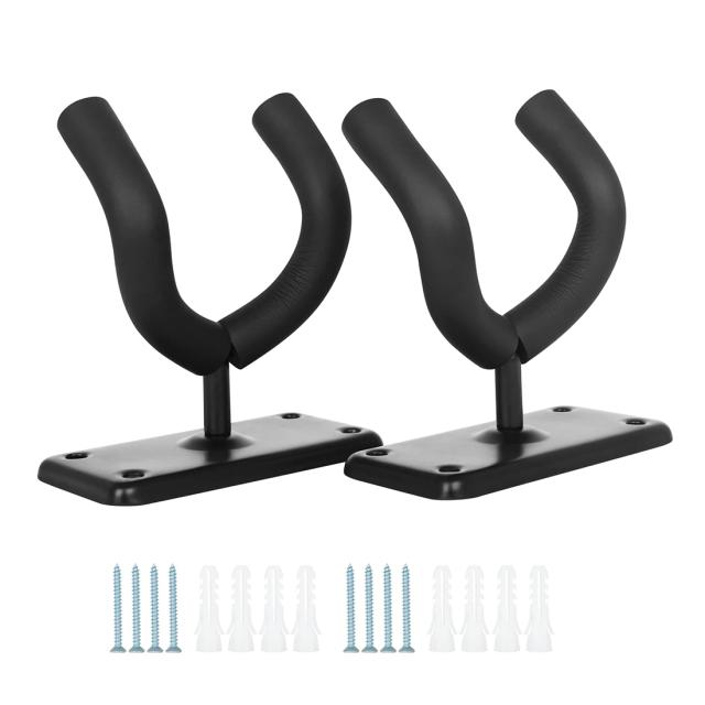 Conjunto de 2 Suportes de Parede em Metal para Guitarras, Violinos e Instrumentos Musicais
