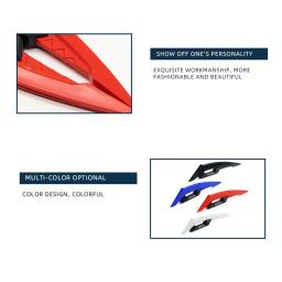 Asa aerodinâmica para motocicleta, spoiler aerodinâmico winglet, adesivo de decoração, bricolage para moto e scooter, 1 par - Image 4