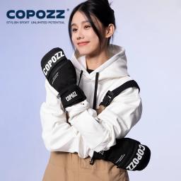 Copozz 3m thinsulate luvas de esqui dos homens das mulheres à prova de vento respirável à prova dwindproof água térmica inverno quente luvas de neve snowboard acessórios - Image 5