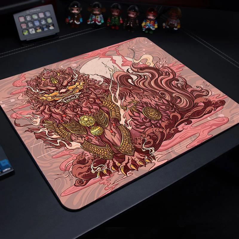 E-sports-Tiger Bonito Pequeno Mouse Pad, Gaming Laptop Mousepad, Tapete Gamer, Tapete De Teclado, Protetor De Mesa, Anime Cartoon Pads - Image 1