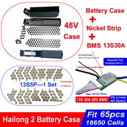 Hailong e-bike caixa de bateria SSE-077 caixa caber 65 pçs 18650 células 36v 48v 52v tira de níquel 10s 13s 30a bms para diy bateria hailong - Image 3