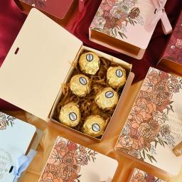 10 pçs criativo livro forma caixa de presente de casamento para convidados papel doces chocolate sobremesa caixas de embalagem chá de bebê presente de aniversário - Image 2