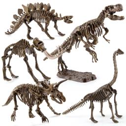 Dinossauro fóssil kits de brinquedo arqueológico jurássico mundo dinossauro esqueleto modelo ciência educacional simulação dinossauro, presente - Image 6