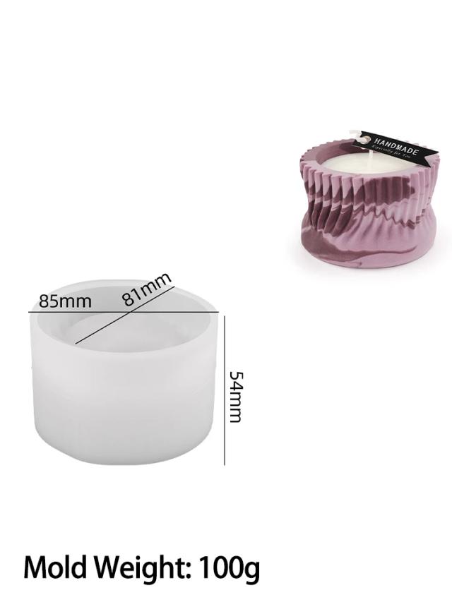 Moldes de Silicone para Velas e Cimento: Design Criativo para Armazenamento e Decoração com Cerâmica e Arte Concreta