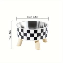 Elevada Anti-Choking Pet alimentação tigela com suporte, levantado Cat Food and Water Feeder, Suprimentos para beber, cães pequenos e médios - Image 5