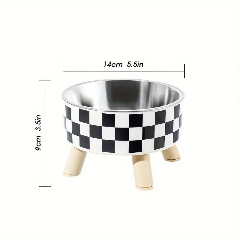 Elevada Anti-Choking Pet alimentação tigela com suporte, levantado Cat Food and Water Feeder, Suprimentos para beber, cães pequenos e médios - Image 1