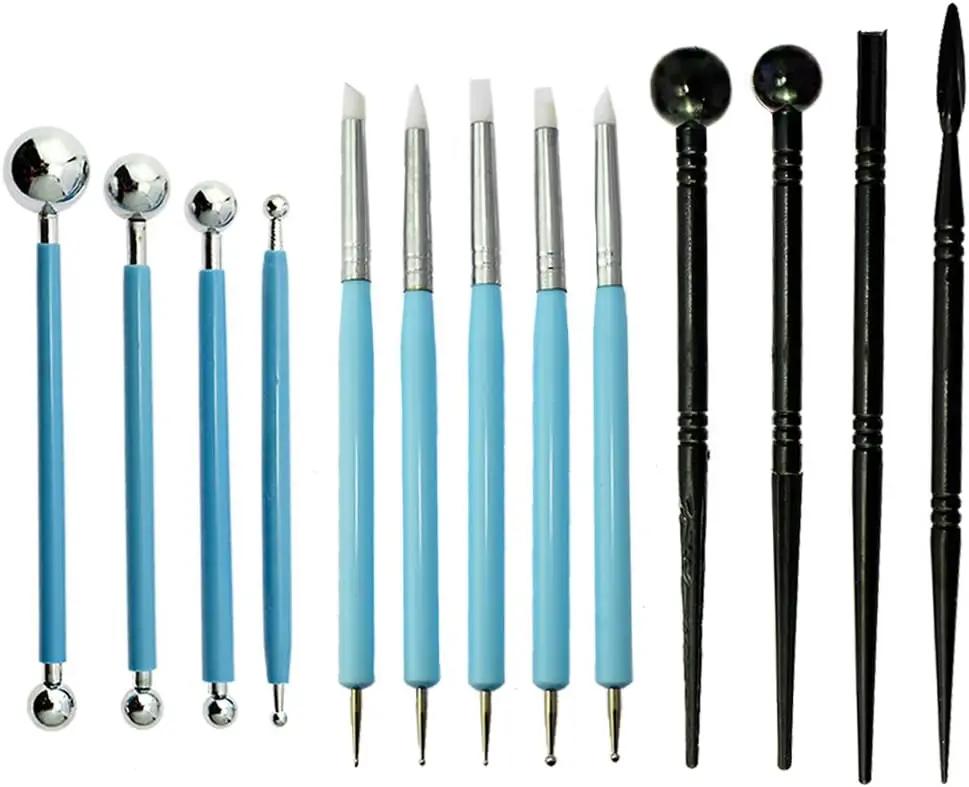 Conjunto De Ferramentas De Escultura De Argila, canetas De Ponta De Silicone, ferramentas De Escultura De Cerâmica, ponto De Cerâmica, caneta De Bola - Image 1