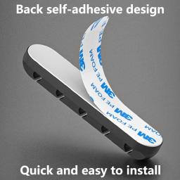 L16 Cable Organizer 5 Furo Silicone USB Desktop Management Clip Holder para Web Mouse Headset Wire Organizer - Image 5