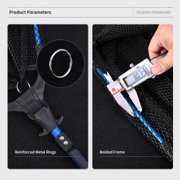 LEOFISHING-Ultralight Pólo Telescópico para Pesca, Dobrável Isca De Pesca, Mão Net, Pólo Telescópico, Acessórios De Pesca, 72cm, 92cm - Image 4