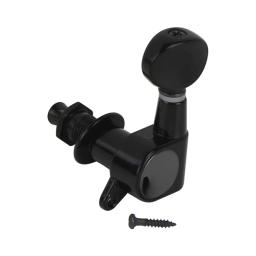 Flanor 6 peças de cordas de guitarra sem fio, ajuste de chave, afinador de cabeça da máquina, 6l, preto, ajuste de guitarra esquerda - Image 3