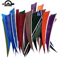 ONTFIHS-Arco e flecha penas para a asa direita, caça acessórios, escudo, Fletching, 4 ", 100pcs - Image 2